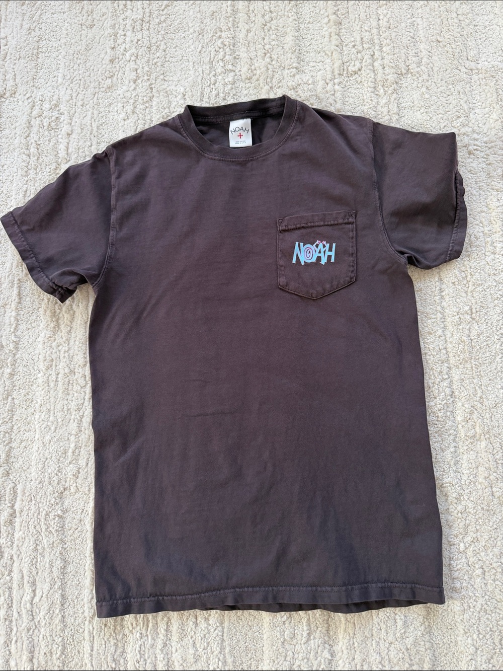 Men’s Brown Pocket Logo T-Shirt Noah NYC Small